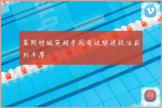 莱斯特城英超夺冠奇迹球迷投注获利丰厚